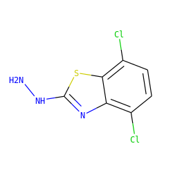 NNc1nc2c(Cl)ccc(Cl)c2s1 ZINC000002455665