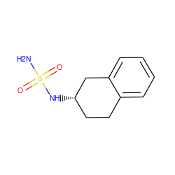 NS(=O)(=O)N[C@H]1CCc2ccccc2C1 ZINC000095591253