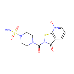 NS(=O)(=O)N1CCN(C(=O)n2sc3c(ccc[n+]3[O-])c2=O)CC1 ZINC001772645647