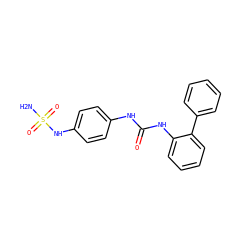 NS(=O)(=O)Nc1ccc(NC(=O)Nc2ccccc2-c2ccccc2)cc1 ZINC000095590079