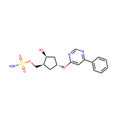 NS(=O)(=O)OC[C@@H]1C[C@@H](Oc2cc(-c3ccccc3)ncn2)C[C@@H]1O ZINC000114583069