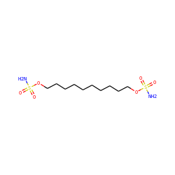 NS(=O)(=O)OCCCCCCCCCCOS(N)(=O)=O ZINC000005113104