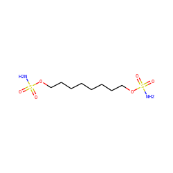NS(=O)(=O)OCCCCCCCCOS(N)(=O)=O ZINC000028358893