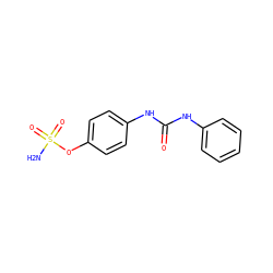 NS(=O)(=O)Oc1ccc(NC(=O)Nc2ccccc2)cc1 ZINC000084670597