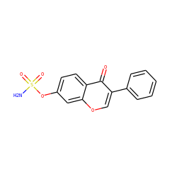 NS(=O)(=O)Oc1ccc2c(=O)c(-c3ccccc3)coc2c1 ZINC000013491336