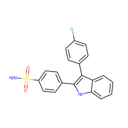 NS(=O)(=O)c1ccc(-c2[nH]c3ccccc3c2-c2ccc(Cl)cc2)cc1 ZINC000013477346