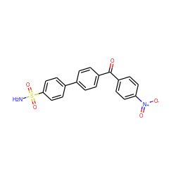 NS(=O)(=O)c1ccc(-c2ccc(C(=O)c3ccc([N+](=O)[O-])cc3)cc2)cc1 ZINC000473146061