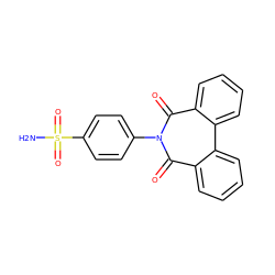 NS(=O)(=O)c1ccc(-n2c(=O)c3ccccc3c3ccccc3c2=O)cc1 ZINC001772580592