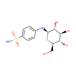 NS(=O)(=O)c1ccc(N[C@@H]2O[C@H](CO)[C@@H](O)[C@H](O)[C@H]2O)cc1 ZINC000004216414