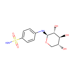 NS(=O)(=O)c1ccc(N[C@@H]2OC[C@@H](O)[C@H](O)[C@H]2O)cc1 ZINC000013588536