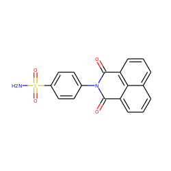 NS(=O)(=O)c1ccc(N2C(=O)c3cccc4cccc(c34)C2=O)cc1 ZINC000000863038