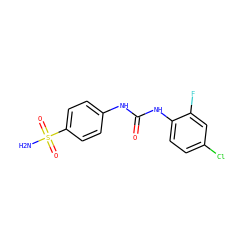 NS(=O)(=O)c1ccc(NC(=O)Nc2ccc(Cl)cc2F)cc1 ZINC000020478477