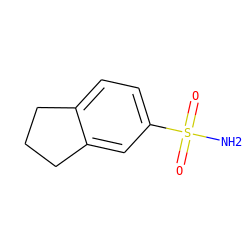 NS(=O)(=O)c1ccc2c(c1)CCC2 ZINC000000394620