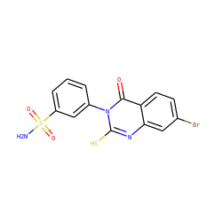 NS(=O)(=O)c1cccc(-n2c(S)nc3cc(Br)ccc3c2=O)c1 ZINC001772594300