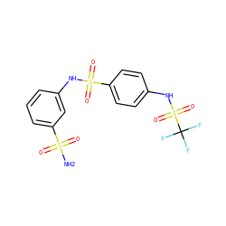 NS(=O)(=O)c1cccc(NS(=O)(=O)c2ccc(NS(=O)(=O)C(F)(F)F)cc2)c1 ZINC000013835290