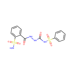 NS(=O)(=O)c1ccccc1C(=O)NNC(=O)NS(=O)(=O)c1ccccc1 ZINC000013612940