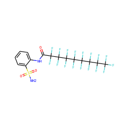 NS(=O)(=O)c1ccccc1NC(=O)C(F)(F)C(F)(F)C(F)(F)C(F)(F)C(F)(F)C(F)(F)C(F)(F)C(F)(F)F ZINC000034718045