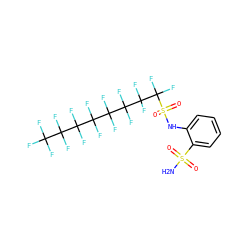 NS(=O)(=O)c1ccccc1NS(=O)(=O)C(F)(F)C(F)(F)C(F)(F)C(F)(F)C(F)(F)C(F)(F)C(F)(F)C(F)(F)F ZINC000034718118