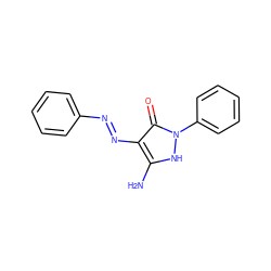 Nc1[nH]n(-c2ccccc2)c(=O)c1N=Nc1ccccc1 ZINC000017328369