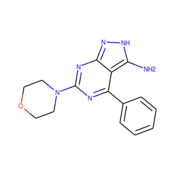 Nc1[nH]nc2nc(N3CCOCC3)nc(-c3ccccc3)c12 ZINC000005067726