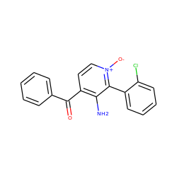 Nc1c(C(=O)c2ccccc2)cc[n+]([O-])c1-c1ccccc1Cl ZINC000042922653