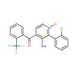 Nc1c(C(=O)c2ccccc2C(F)(F)F)cc[n+]([O-])c1-c1ccccc1Cl ZINC000043014352