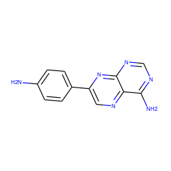 Nc1ccc(-c2cnc3c(N)ncnc3n2)cc1 ZINC000013863075