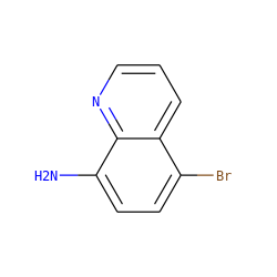 Nc1ccc(Br)c2cccnc12 ZINC000000078236