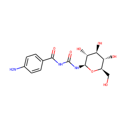 Nc1ccc(C(=O)NC(=O)N[C@@H]2O[C@H](CO)[C@@H](O)[C@H](O)[C@H]2O)cc1 ZINC000038965470