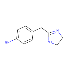 Nc1ccc(CC2=NCCN2)cc1 ZINC000001592158