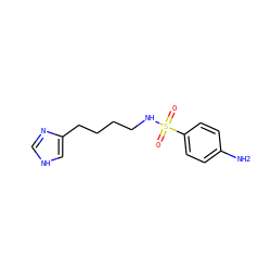 Nc1ccc(S(=O)(=O)NCCCCc2c[nH]cn2)cc1 ZINC000026247705