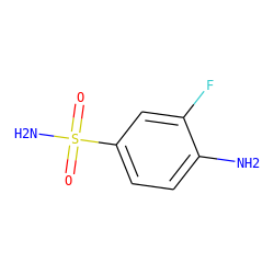 Nc1ccc(S(N)(=O)=O)cc1F ZINC000006925827