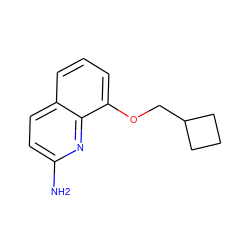 Nc1ccc2cccc(OCC3CCC3)c2n1 ZINC000028369610
