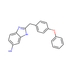 Nc1ccc2nc(Cc3ccc(Oc4ccccc4)cc3)[nH]c2c1 ZINC000013560445