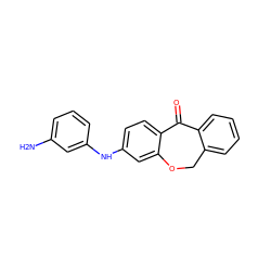 Nc1cccc(Nc2ccc3c(c2)OCc2ccccc2C3=O)c1 ZINC000040753924