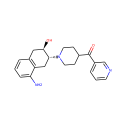 Nc1cccc2c1C[C@@H](N1CCC(C(=O)c3cccnc3)CC1)[C@H](O)C2 ZINC000096273563