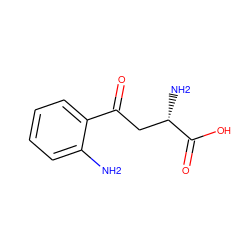 Nc1ccccc1C(=O)C[C@H](N)C(=O)O ZINC000000895186