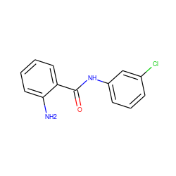 Nc1ccccc1C(=O)Nc1cccc(Cl)c1 ZINC000000122626