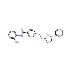 Nc1ccccc1NC(=O)c1ccc(C/N=C2/NC[C@@H](c3ccccc3)O2)cc1 ZINC000474606103