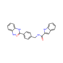 Nc1ccccc1NC(=O)c1ccc(CNC(=O)c2cc3ccccc3[nH]2)cc1 ZINC000148737337