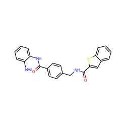 Nc1ccccc1NC(=O)c1ccc(CNC(=O)c2cc3ccccc3s2)cc1 ZINC000205549390