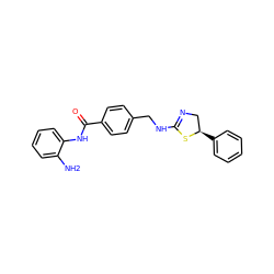 Nc1ccccc1NC(=O)c1ccc(CNC2=NC[C@@H](c3ccccc3)S2)cc1 ZINC000096273661