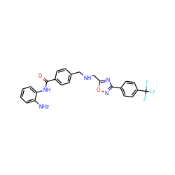 Nc1ccccc1NC(=O)c1ccc(CNCc2nc(-c3ccc(C(F)(F)F)cc3)no2)cc1 ZINC000299861426