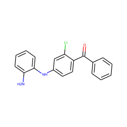 Nc1ccccc1Nc1ccc(C(=O)c2ccccc2)c(Cl)c1 ZINC000013531295