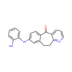 Nc1ccccc1Nc1ccc2c(c1)CCc1ncccc1C2=O ZINC000040406977