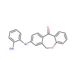 Nc1ccccc1Nc1ccc2c(c1)COc1ccccc1C2=O ZINC000040576691