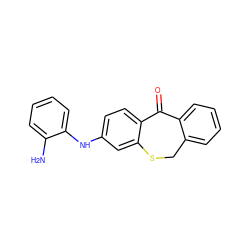 Nc1ccccc1Nc1ccc2c(c1)SCc1ccccc1C2=O ZINC000040577005