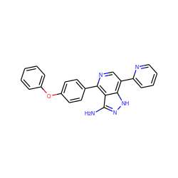 Nc1n[nH]c2c(-c3ccccn3)cnc(-c3ccc(Oc4ccccc4)cc3)c12 ZINC000068249022