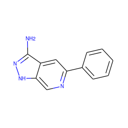 Nc1n[nH]c2cnc(-c3ccccc3)cc12 ZINC000013489632