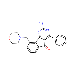 Nc1nc(-c2ccccc2)c2c(n1)-c1c(CN3CCOCC3)cccc1C2=O ZINC000049050894